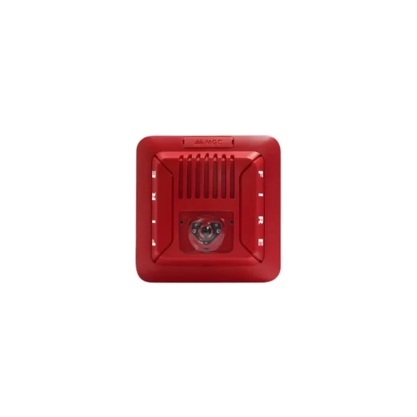 sirena con luz estroboscopica techo roja fhs-400c-rr mircom