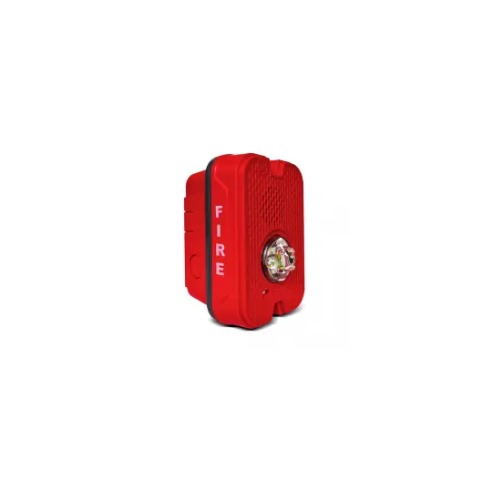 sirena estroboscopica led roja uso exterior 2x4 p2grkled notifier